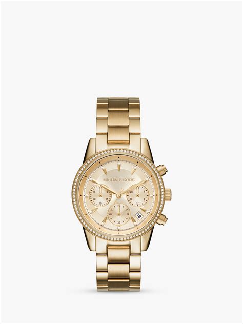 michael kors ritz chronograph - rose gold|mk6356.